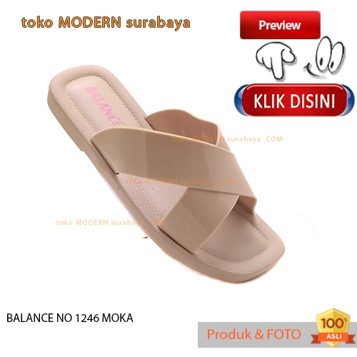 Sandal wanita casual sandal slide karet murah BALANCE NO 1246
