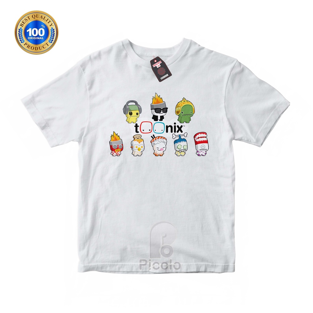 (FREE NAMA) BAJU KAOS ATASAN ANAK MOTIF KARTUN/GAME TOONIX UNISEX Bahan COTTUN