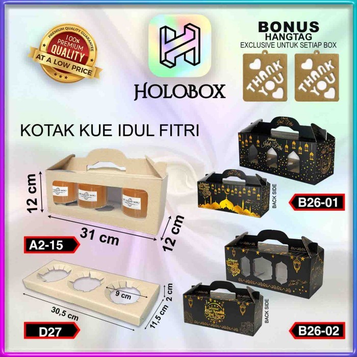 

Kotak LebaranIdul FitriKueKadoToplesDusBoxPackaging31X12X12 026