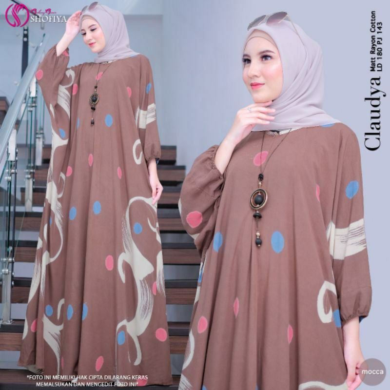 KAFTAN JUMBO KEKINIAN RAYON PREMIUM LD 170 BUSUI RESLETING DEPAN BAJU KELELAWAR TERBARU TERMURAH