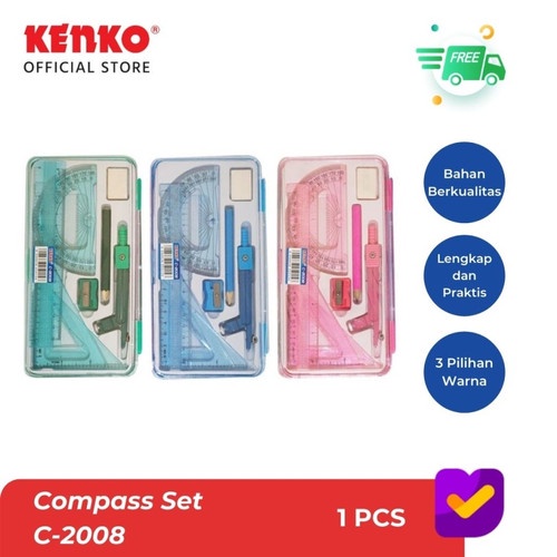 

Kenko Compass Set / Set Kompas / Set Jangka C-2008