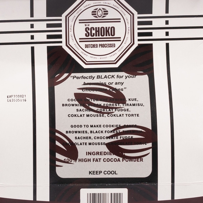 

Cocoa Powder black process 1kg hi fat SCHOKO / cokelat bubuk