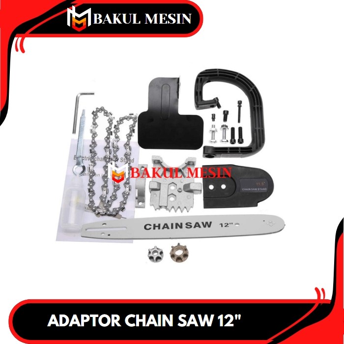 JLD CHAIN SAW adaptor mini chain Saw 12 inch gerinda chainsaw