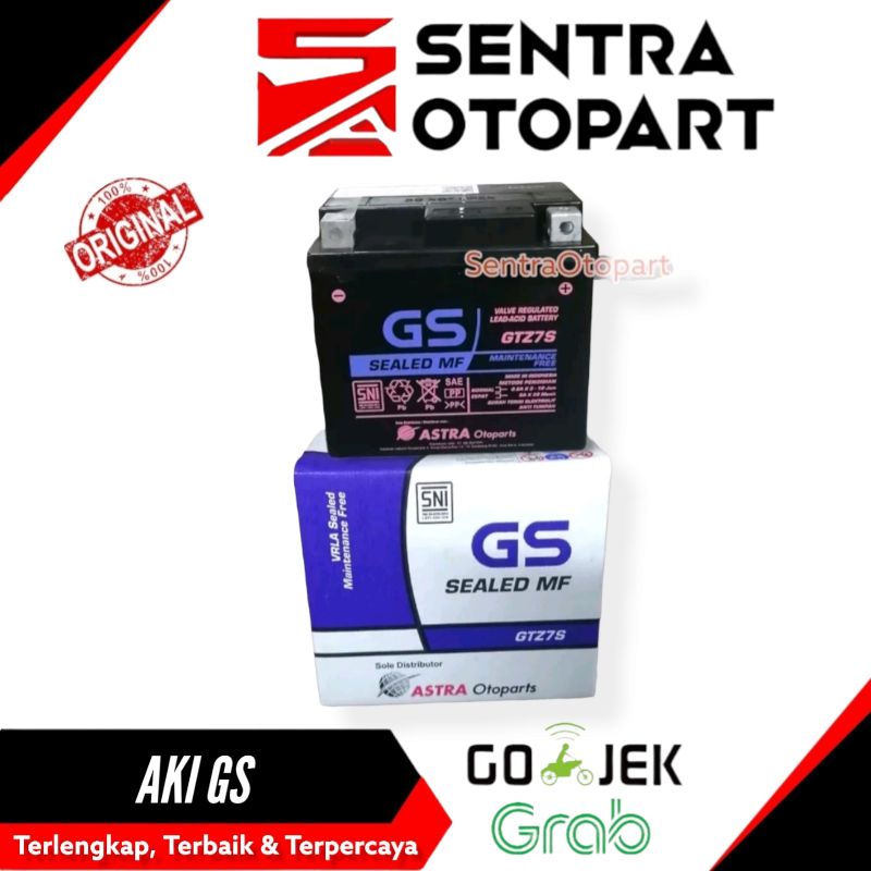 Aki kering gs astra SATRIA FU CBR CB150 gtz7s