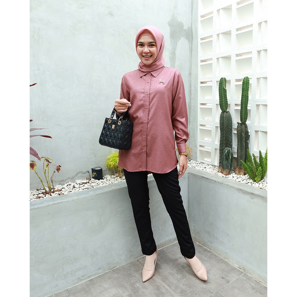 SISKA Shirt - Kemeja Kerja Wanita Terbaru by Hijab Mamah icis