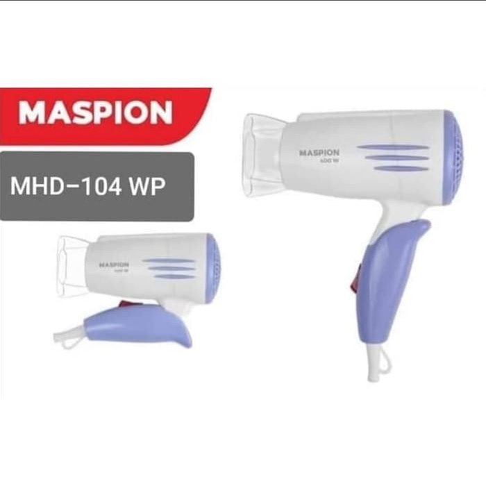 Maspion HAIR DRYER MHD 104 WP – HAIR DRYER 400 WATT WHITE PURPLE