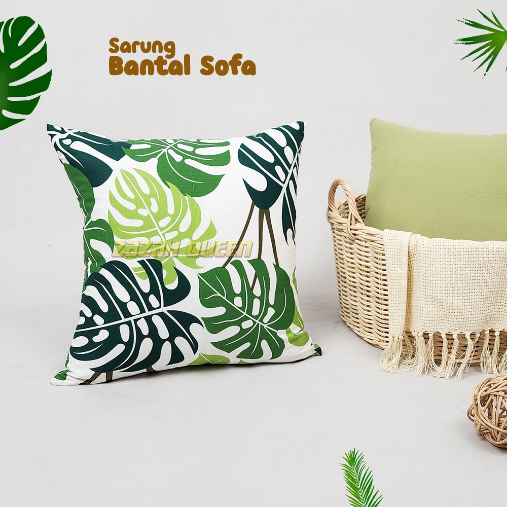 Sarung Bantal Sofa Minimalis / Cushion Cover - City Of Flowers