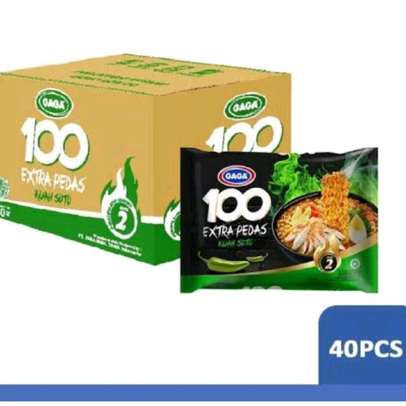 

Mie Gaga 100 Perkarton Varian Soto Pedas dan Goreng Pedas