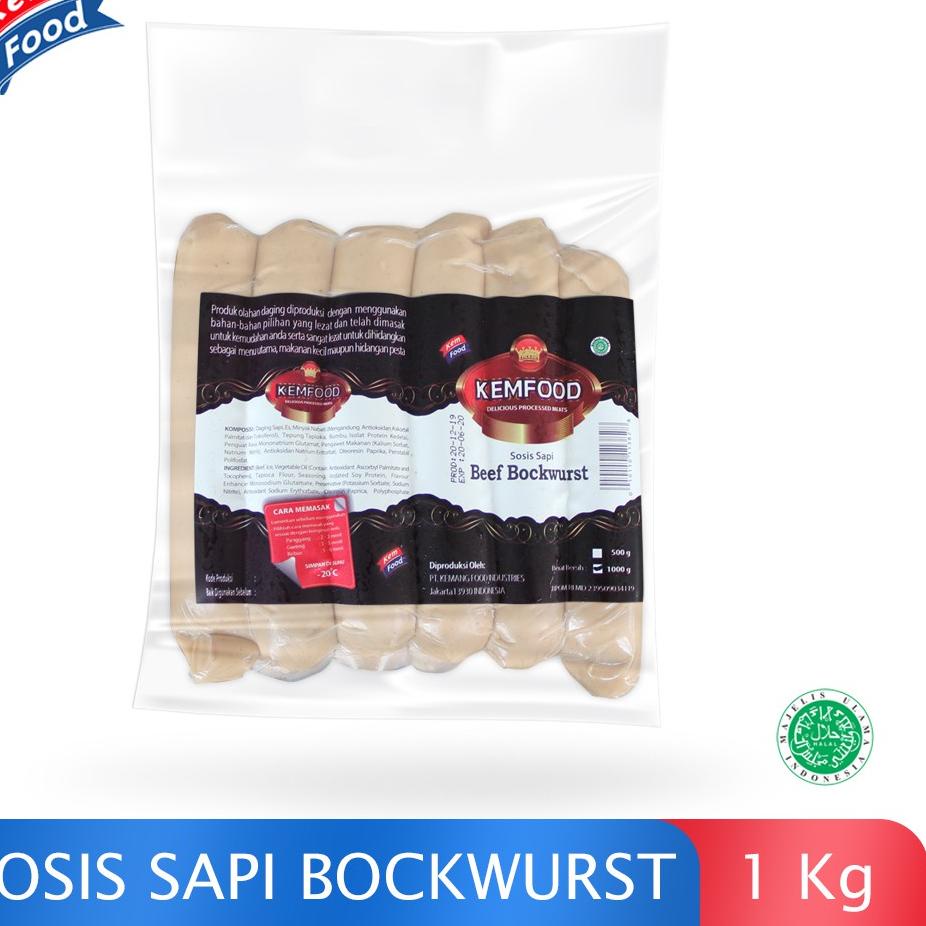 

☼ Kemfood Sosis Sapi beef Bockwurst 1Kg ֍