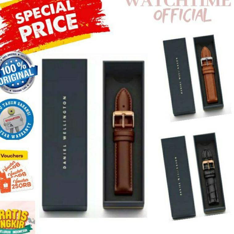 MURAH MERIAH PROMO  TALI JAM TANGAN DW FREE BOX ORINAL STRAP JAM TANGAN ARLOJI DANI*L WELL*NGTON ORI