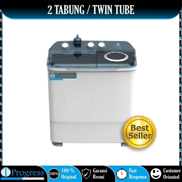 MESIN CUCI 2 TABUNG ELECTROLUX 8KG EWS98262WA / EWS-98262WA