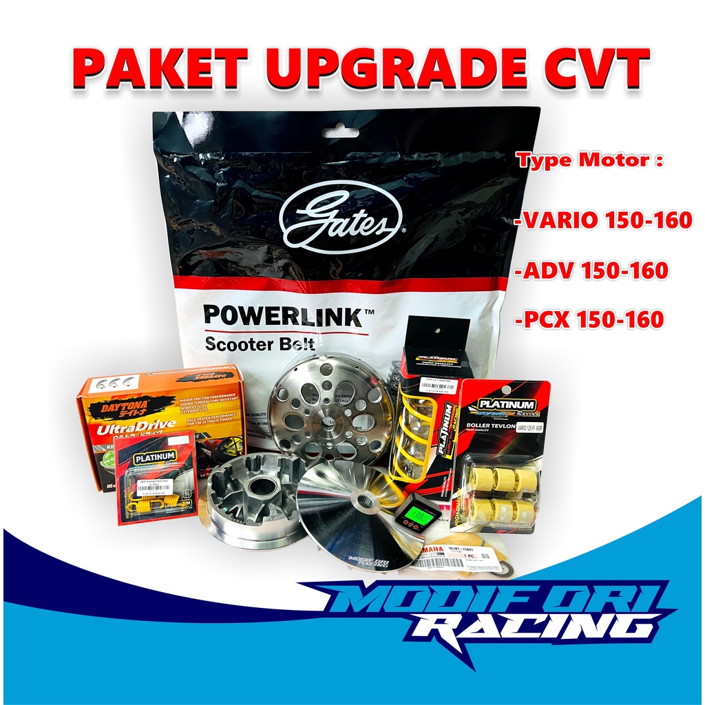 Jual Paket Upgrade Cvt Pcx Adv Vario Kirian Racing Bubut Pcx 160 150 Vario 125 150 160 Kampas 7734