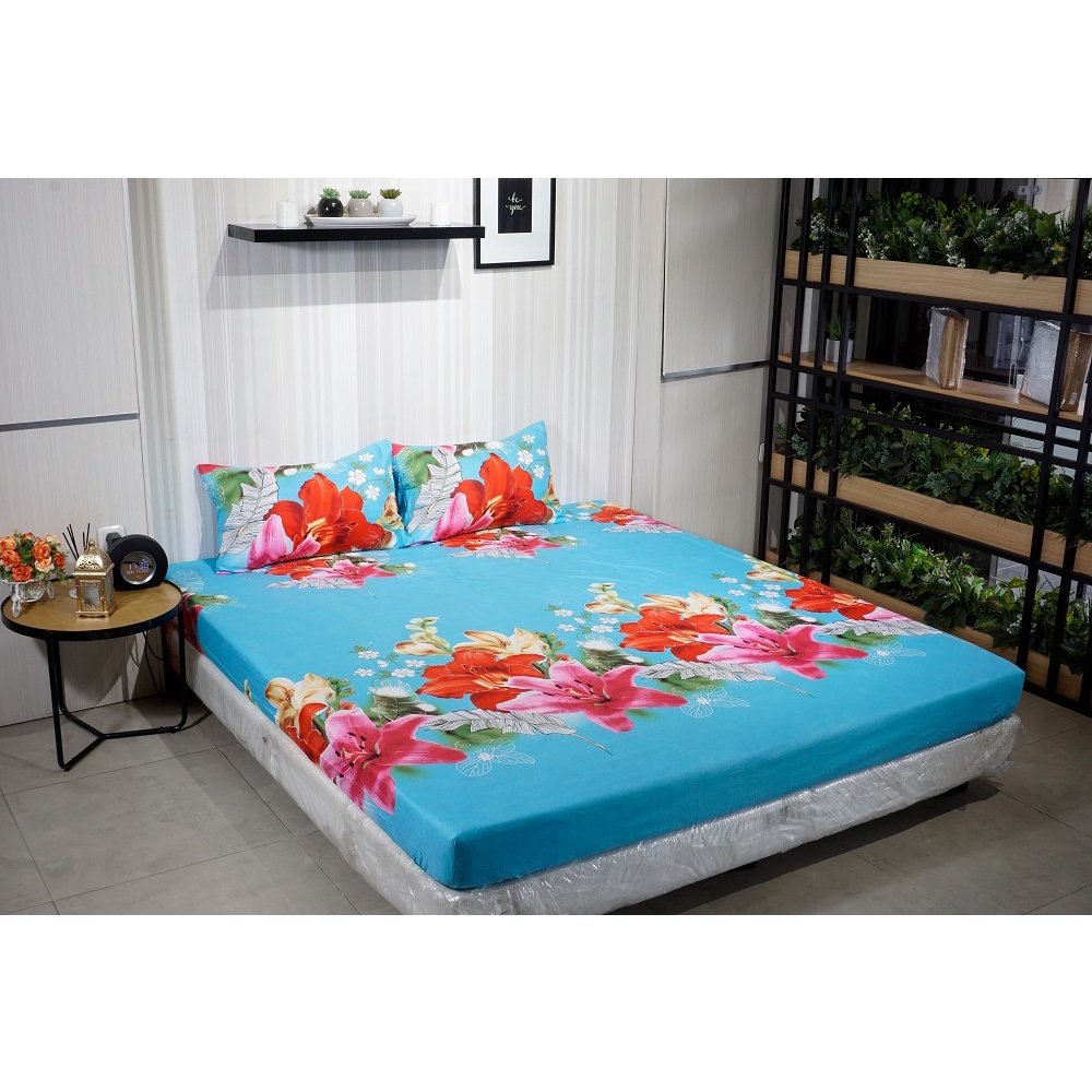 Idola Style Veronica Sprei 100 / 120 Micro Print Tinggi 20 cm MP-8074