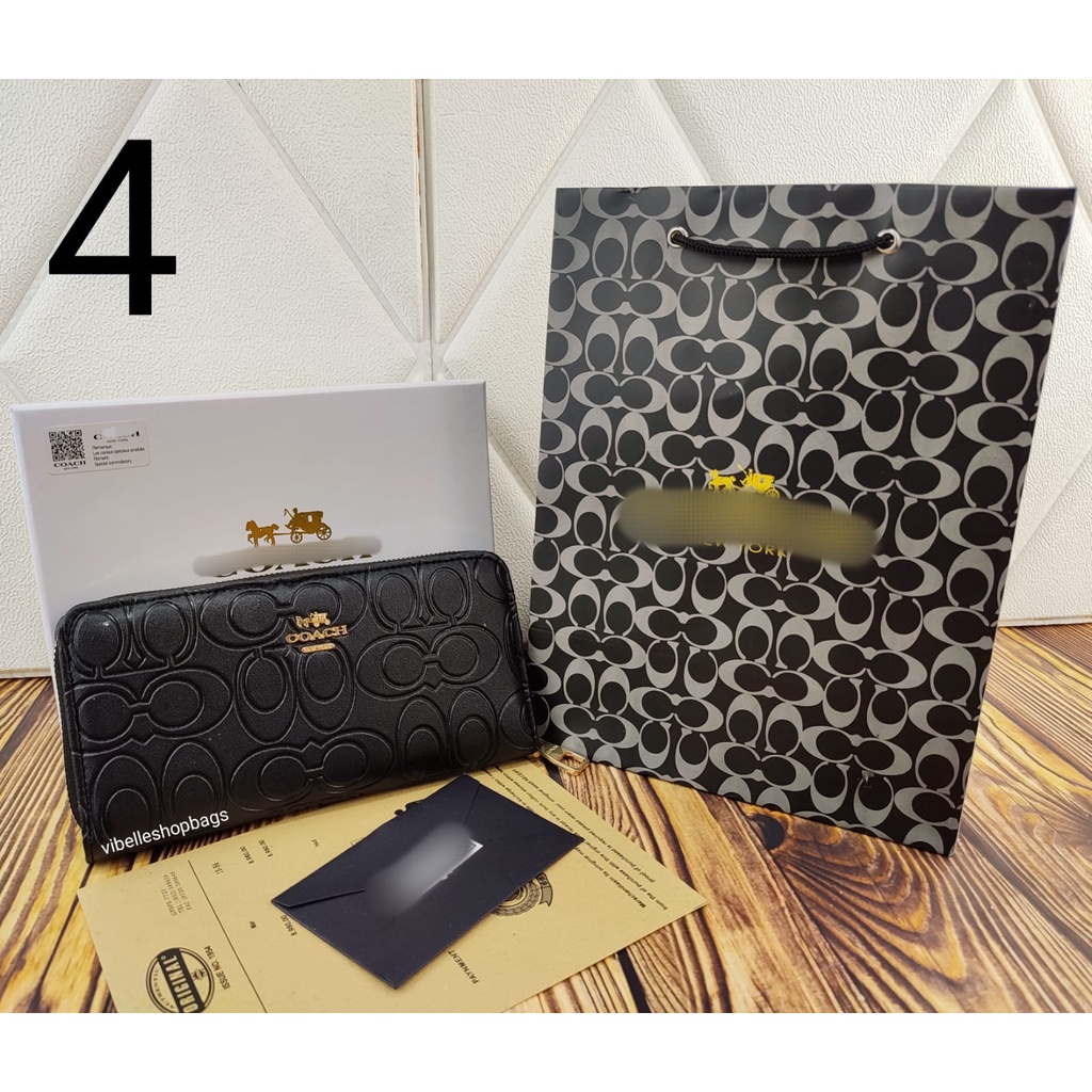 Dompet Wanita Import (Free box+paperbag) - Dompet Wanita Embos Printed long Wallet Import -  long Wallet | Dompet Wanita Elegan | Kualitas Import Premium | Women Wallet nagitabags 0513