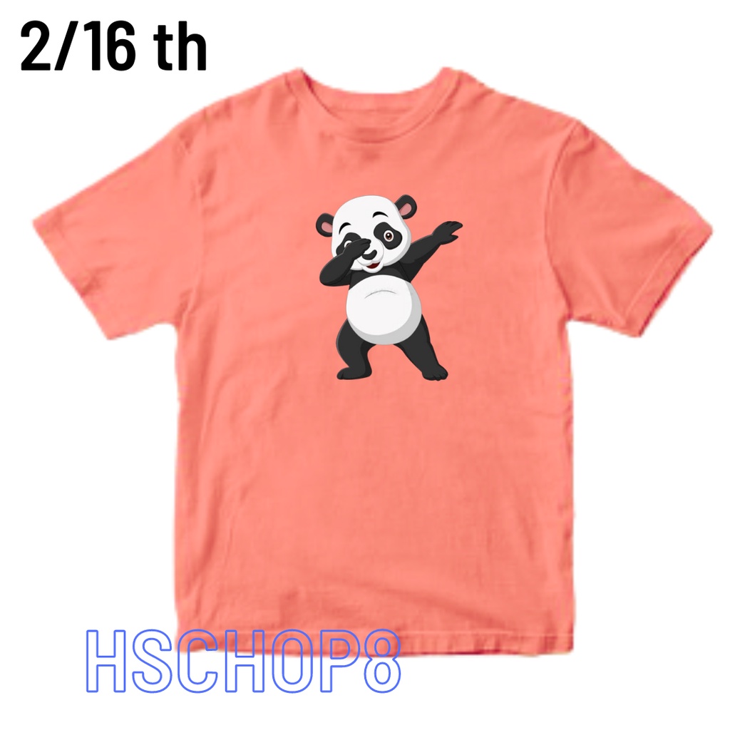 Kaos Anak Panda Tengah Ideal Laki Laki Perempuan Usia 2-16th Unisex Cowok Cewek