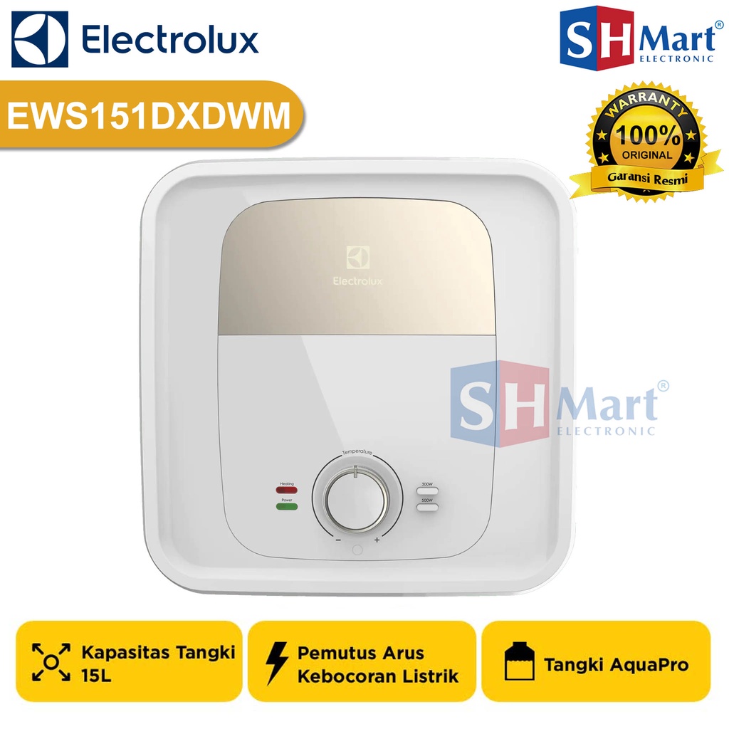 WATER HEATER ELECTROLUX 15 LITER EWS151DX-DWM STORAGE AQUAPRO (MEDAN)