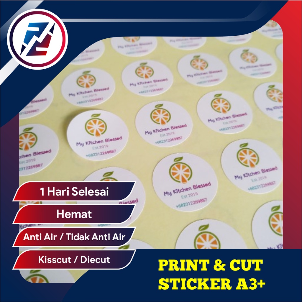 

Print & Cut Sticker Chromo A3+, Cetak Kiss Cut & Die Cut Stiker Label Murah Bagus, Madiun