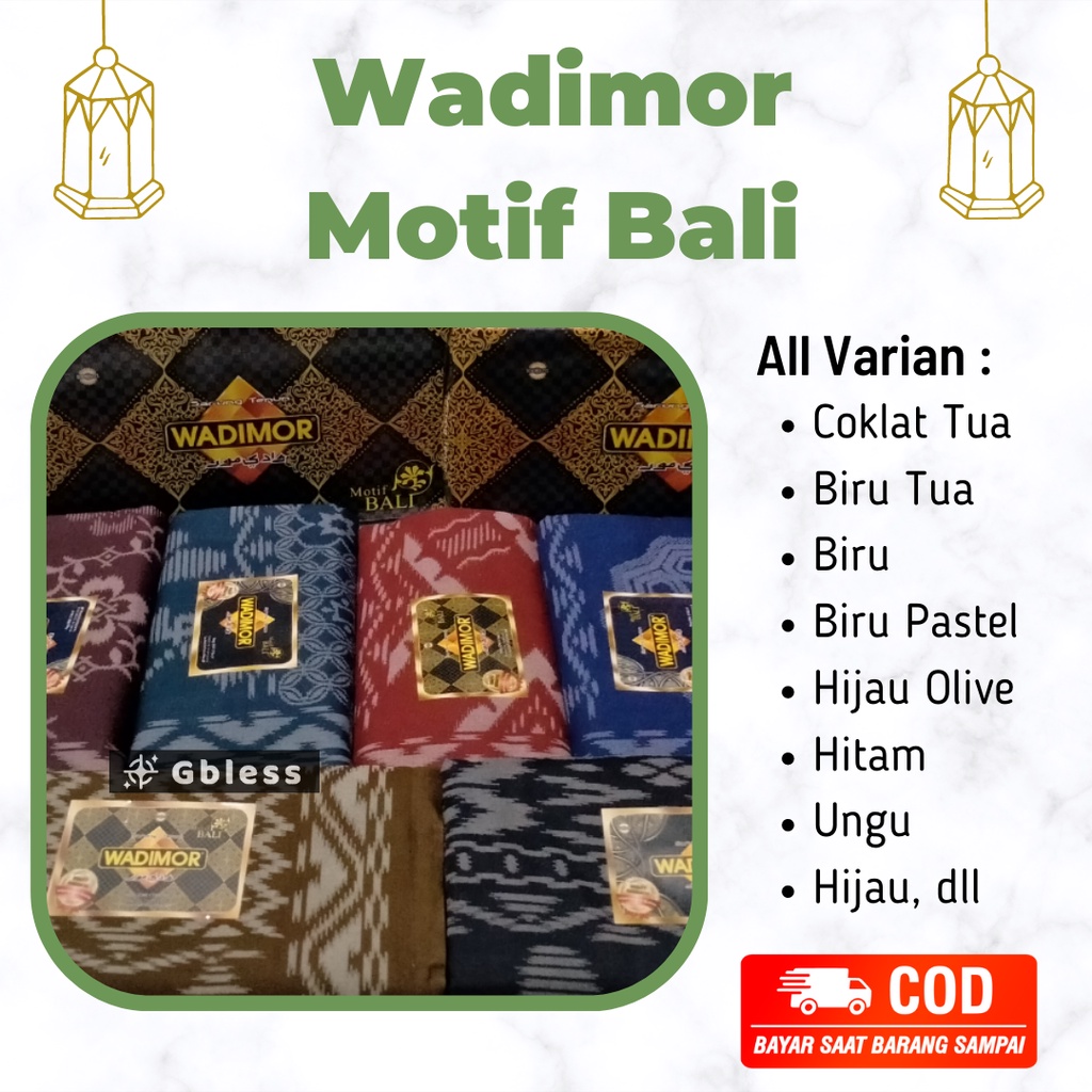 Sarung Wadimor Pria Motif Bali Kain Sarung Pria Dewasa