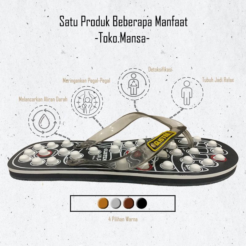 Sandal Kesehatan-Sandal Terapi-Sandal Rematik-Sandal Akupuntur-Sandal Reflexy Refleksi-Glisten Swiss