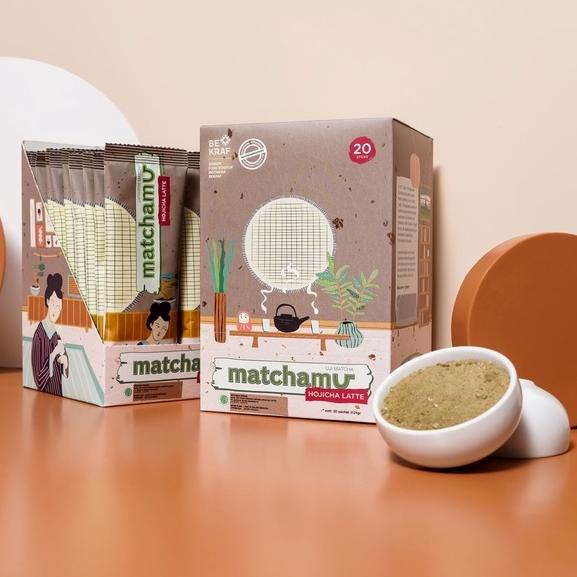 

♥ Matchamu Hojicha Latte Box of 20 ❂