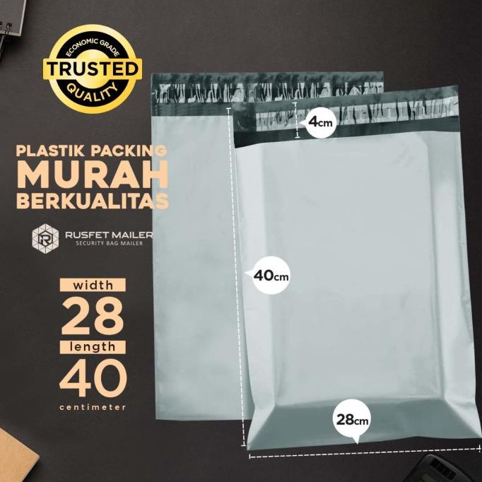 

Polymailer Ekonomis Light Gray|Plastik Packing Online Murah - 28x40 ram06