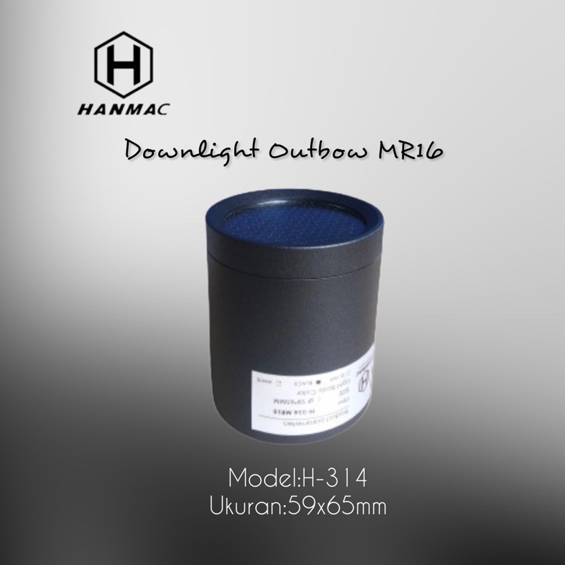 Downlight outbow MR16/Hanmac kap Lampu diwnlight MR16 Outbow H-314