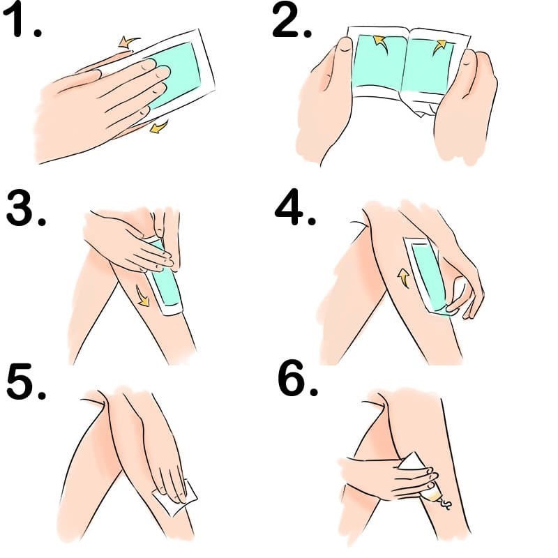 Hair Removal Wax Strip Paper Waxing Pencabut Bulu Halus Kulit Tubuh OK