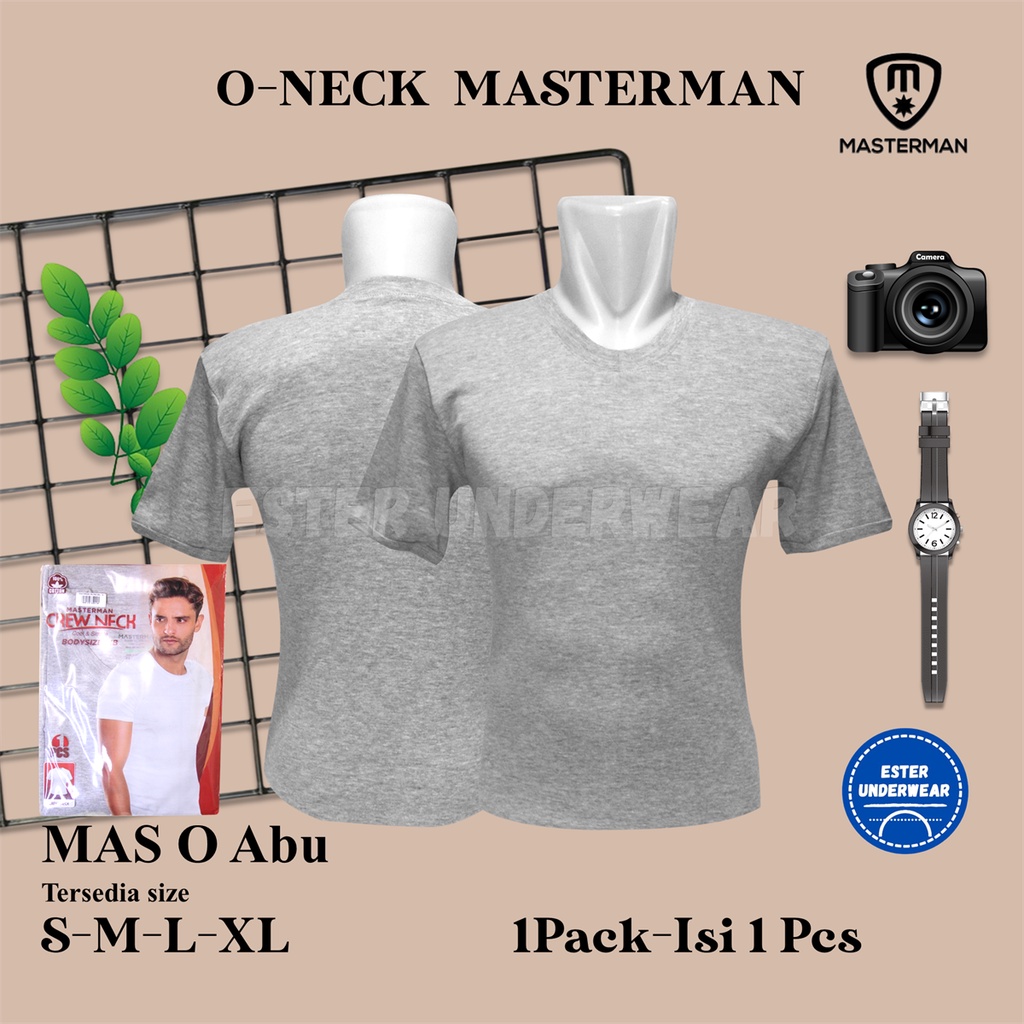 Kaos Dalam MASTERMAN ROUND NECK ABU-ABU ISI 1