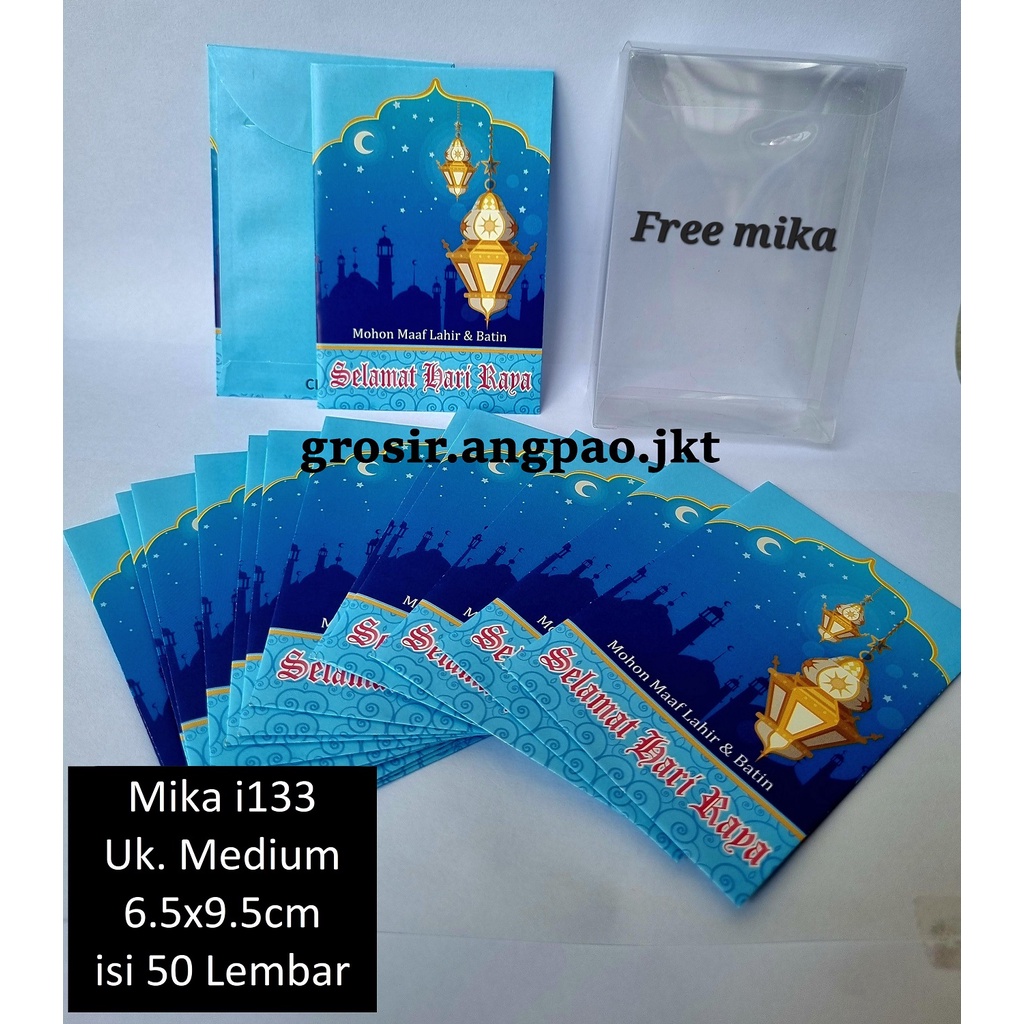 

AMPLOP / ANGPAO LEBARAN HARI RAYA IDUL FITRI MIKA ISI 50 LEMBAR MURAH MERIAH READY