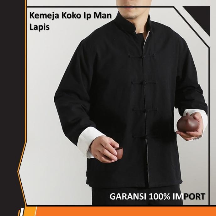 TERLARIS [LARIS] Baju Kemeja Koko Pria Unik Cina Kungfu Ipman /BAJU KOKO PRIA/BAJU KOKO DEWASA/BAJU 