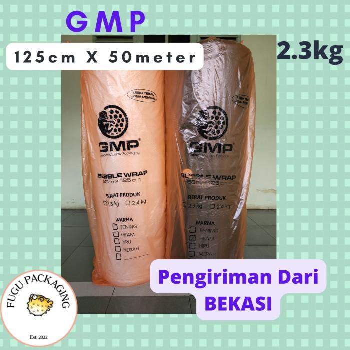 

Bubble Wrap Roll GMP UKURAN 125CM X 50M - Hitam & Bening | GMP - Bening, 2.1 KG