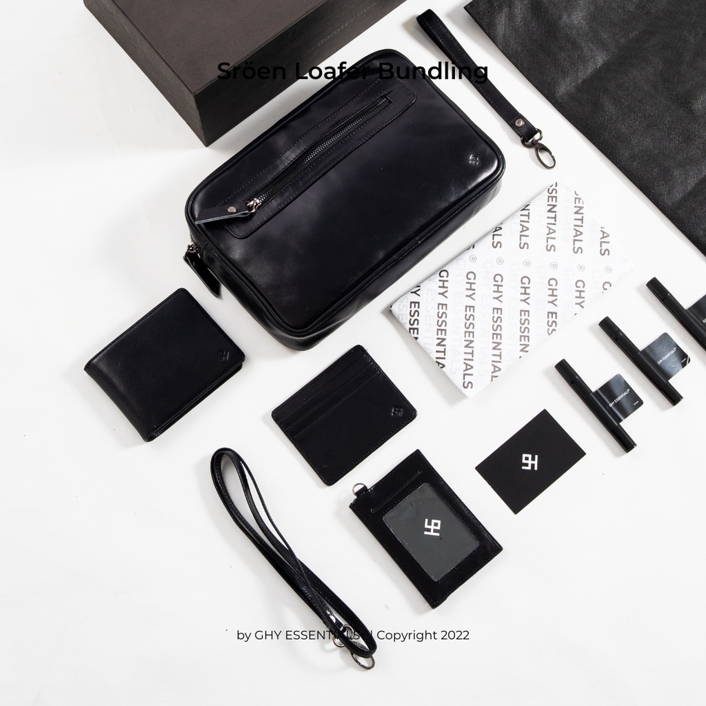 GHY ESSENTIALS Paket Bundling - Phatemount Handbag + (Eau De Parfume/Chauman Wallet/Jethize Cardholder/Clero Lanyard, Tinqeer Keychain, Goodie Bag)