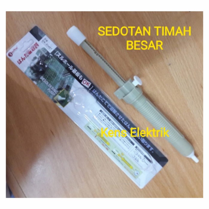 Timah Solder Alat Penyedot Timah Solder Sucker Soldering Pump Besar Model Goot