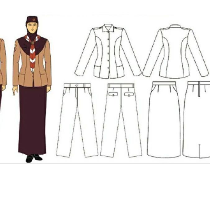 ☁ STELAN PRAMUKA PUTRI PEMBINA PEREMPUAN PANJANG RAPILO, PRAMUKA GURU PEREMPUAN, PRAMUKA PNS PEREMPU