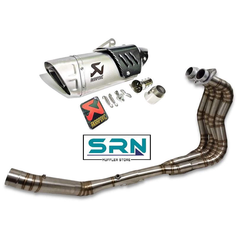 KNALPOT AKRAPOVIC EVOLUTION LINE IMPORT TAIWAN HEADER CUSTOM 4 SILINDER 2-4-1 STAINLESS NINJA 250FI 