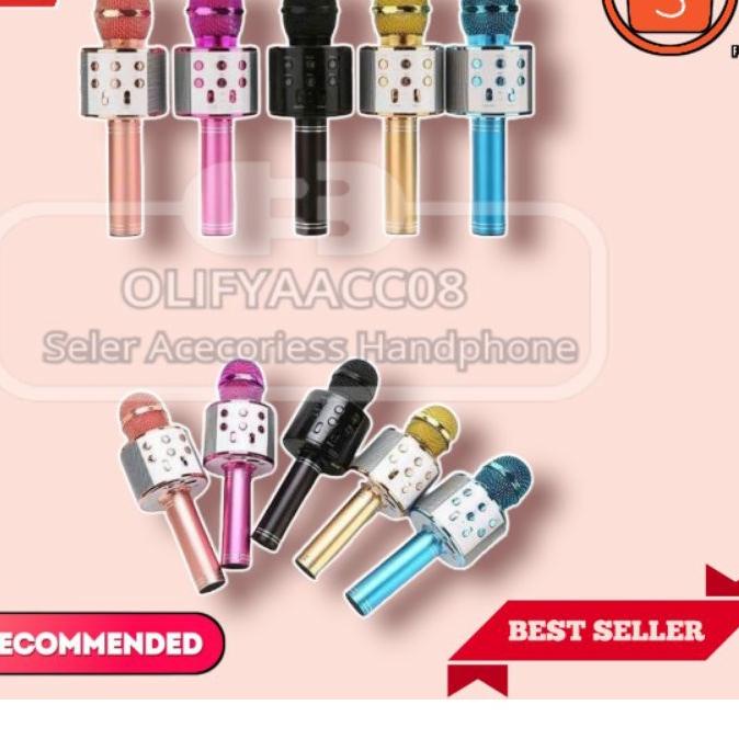 ☆ MIC KARAOKE BLUETOOTH WIRELESS PORTABLE WS858 / Mic WS 858 ✷