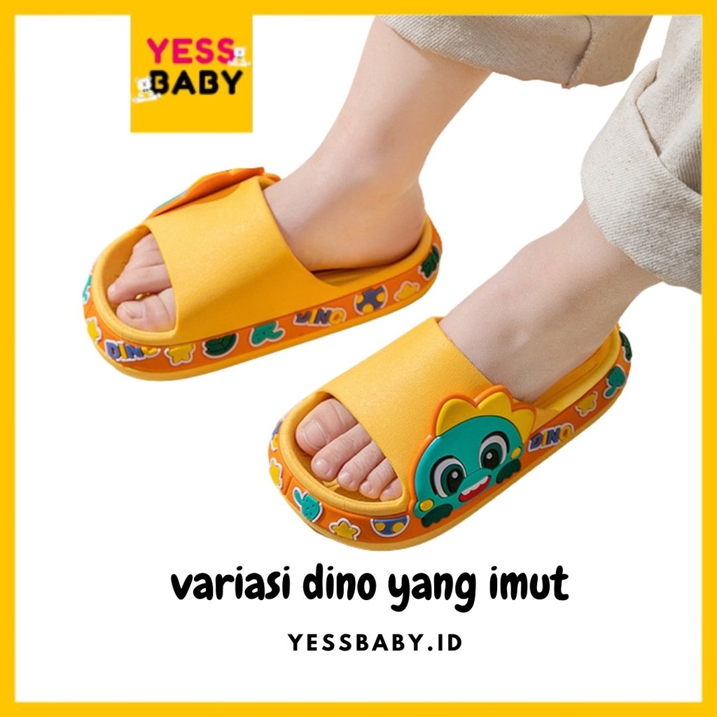 [COD] yessbaby STELLA DINO sandal Anak Laki-laki/Perempuan Bahan Karet Model Lucu Termurah Sepatu sendal Import Fahion sandal slop Terbaru Kekinian