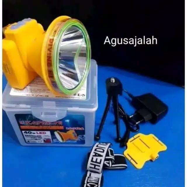 Terlaris Senter Kepala Selam Kawachi 740 Cahaya Kuning Diving