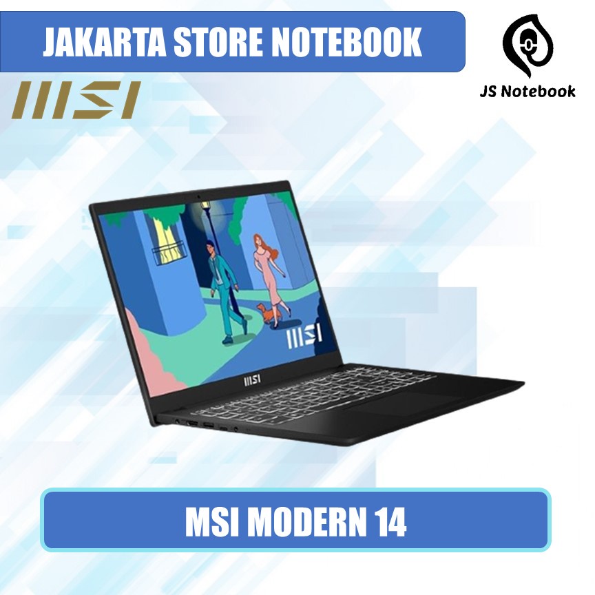 LAPTOP MSI MODERN 14 C7M RYZEN 5 7530u 16GB 512SSD WINDOWS 11