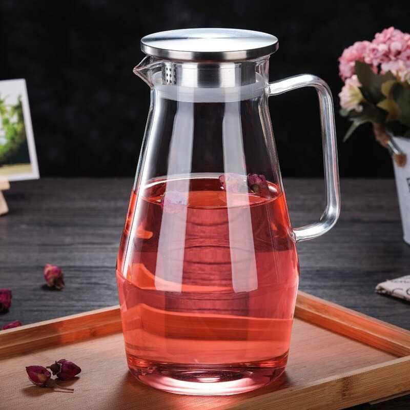 (BISA COD) FTIHSHP  Teko Pitcher Teh Chinese Teapot Maker Glass 1.6L - SL330