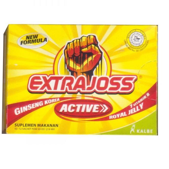 

Belanja kuat ☘️ MUMTAAZZTORE ☘️ KALBE ExtraJoss Extra Joss Active [12s x 4gr]