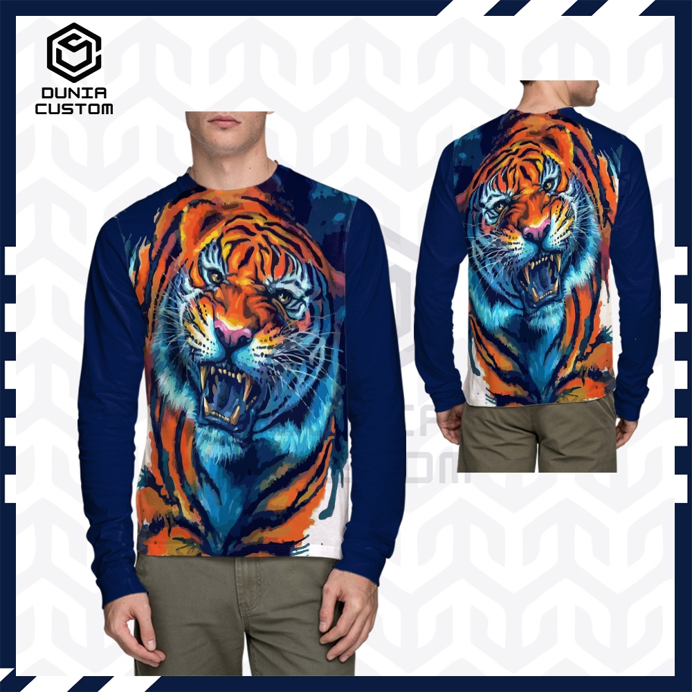 Jual KAOS HARIMAU PITIH MACAN TUTUL LORENG SUMATRA JAWA BALI 3D Jersey Kaos Pria/Kaos Wanita/Kaos An