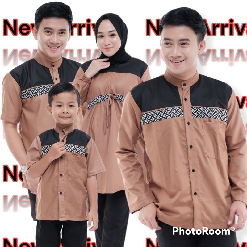 Baju Couple Keluarga Muslim Baju Koko Pria Dewasa Jumbo Baju Wanita Baju Tunik Baju Koko Anak