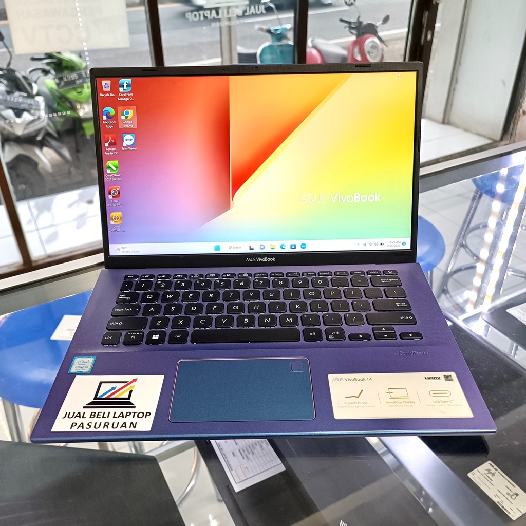 ASUS Vivobook A412Fa (i5 gen-8 Ram 8gb SSD NVMe 512gb Backlite FHD 1080)