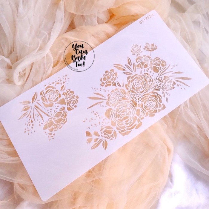 

Terlaris Rosy Posy Stencil
