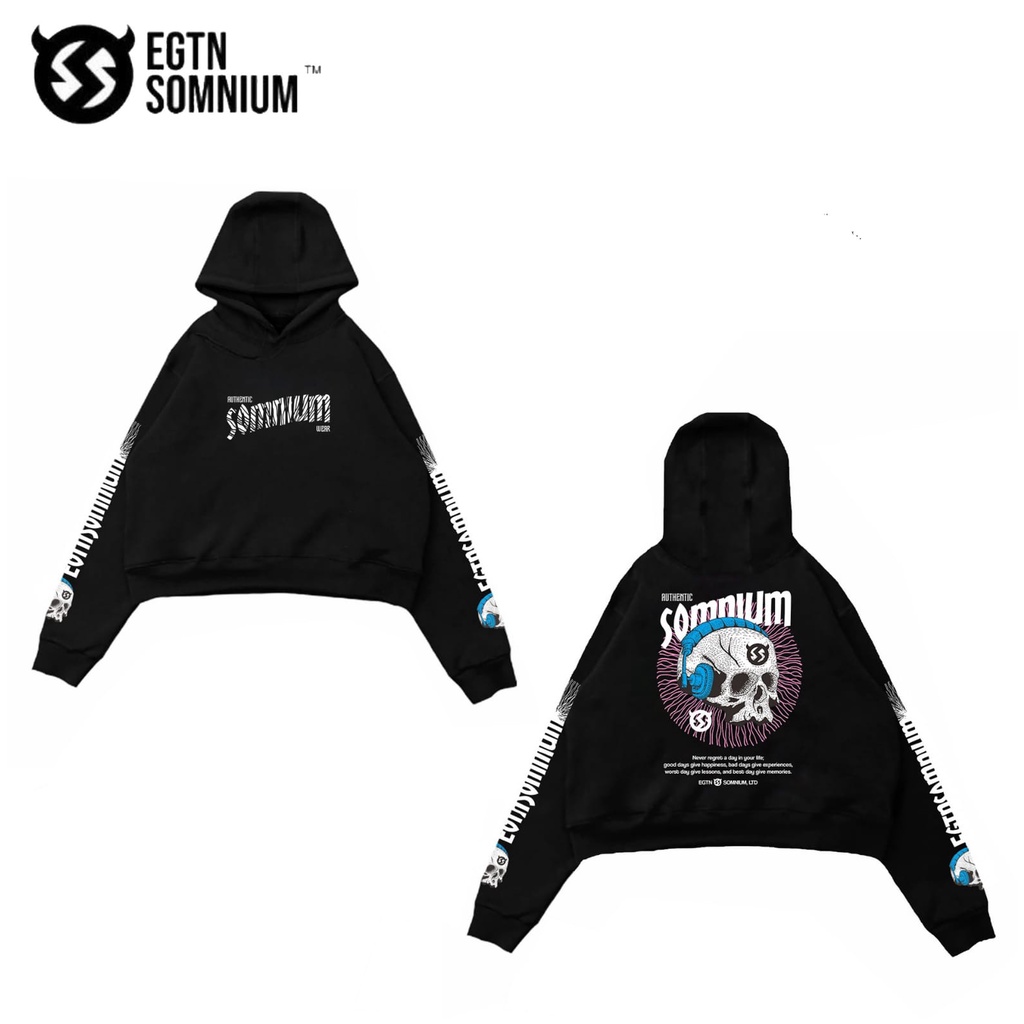 Hoodie  Pria crop top egtn somnium/Hoodie Unisex Premium Quality Terbaru