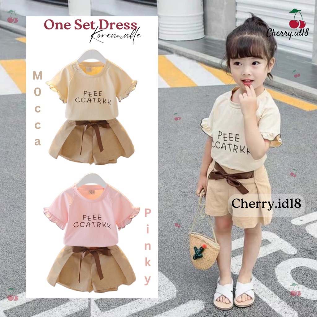 COD Set Dress Anak Perempuan Baju &amp; Celana / Dress Anak Perempuan / Setelan Dress Anak / Dress Anak Import NEW D24