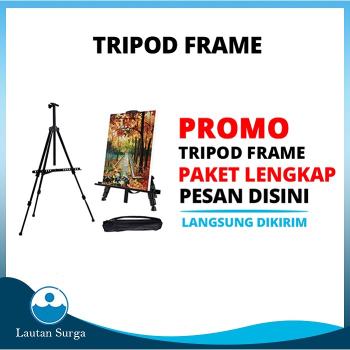 

Terlaris Tripod Frame [Importir] Tripod Wedding Tripod Lukis Standing Frame
