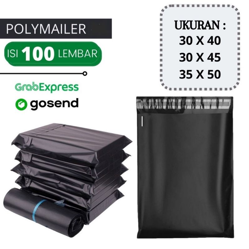 

TERMURAH Plastik Polymailer Packing Online Shop Isi 100 lembar Import