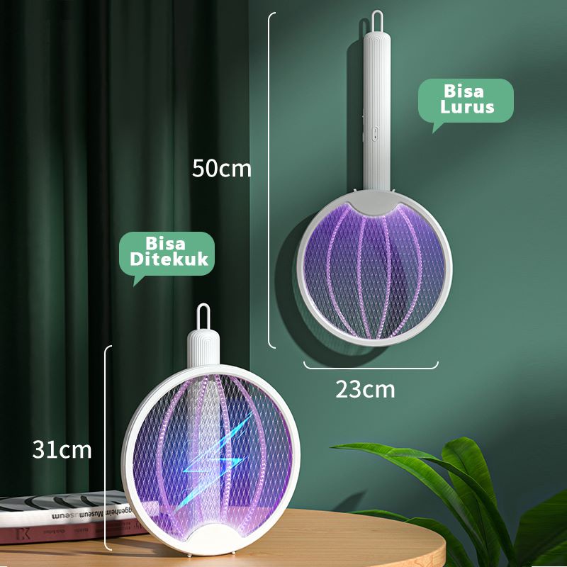 Gotama Raket Nyamuk Listrik 2in1 Multifungsi Pembunuh Nyamuk Elektrik Mosquito Killer Bisa Digantung